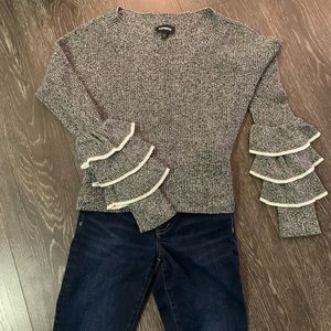 Express dark gray sweater